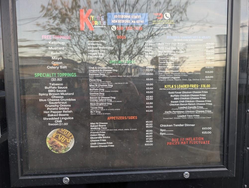 Kiyla's Korner Menu image 2