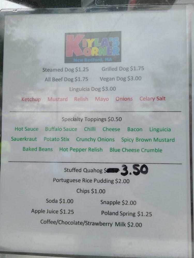 Kiyla's Korner Menu image 3